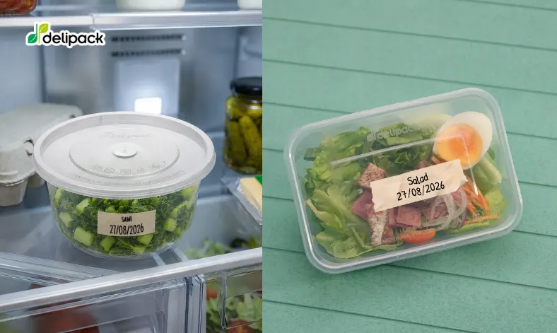 label meal prep wadah thinwall